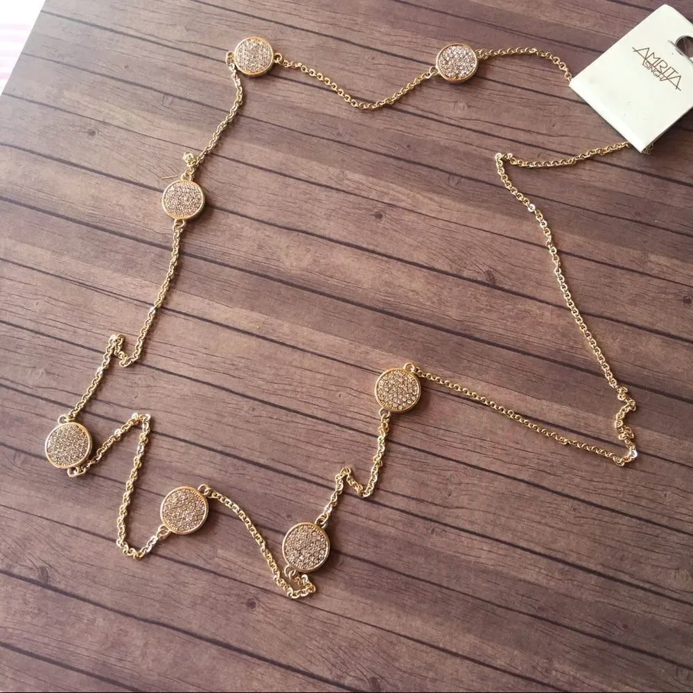 Amrita Singh Gold Austrian Crystal Necklace